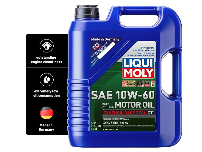 LIQUI MOLY Synthoil Race Tech GT1 SAE 10W-60 | 5 L | Fully synthetic engine oil
