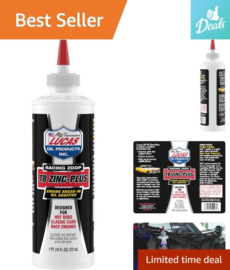 16 Ounce Universal Engine Break-In Oil Additive with Extreme Pressure Protection