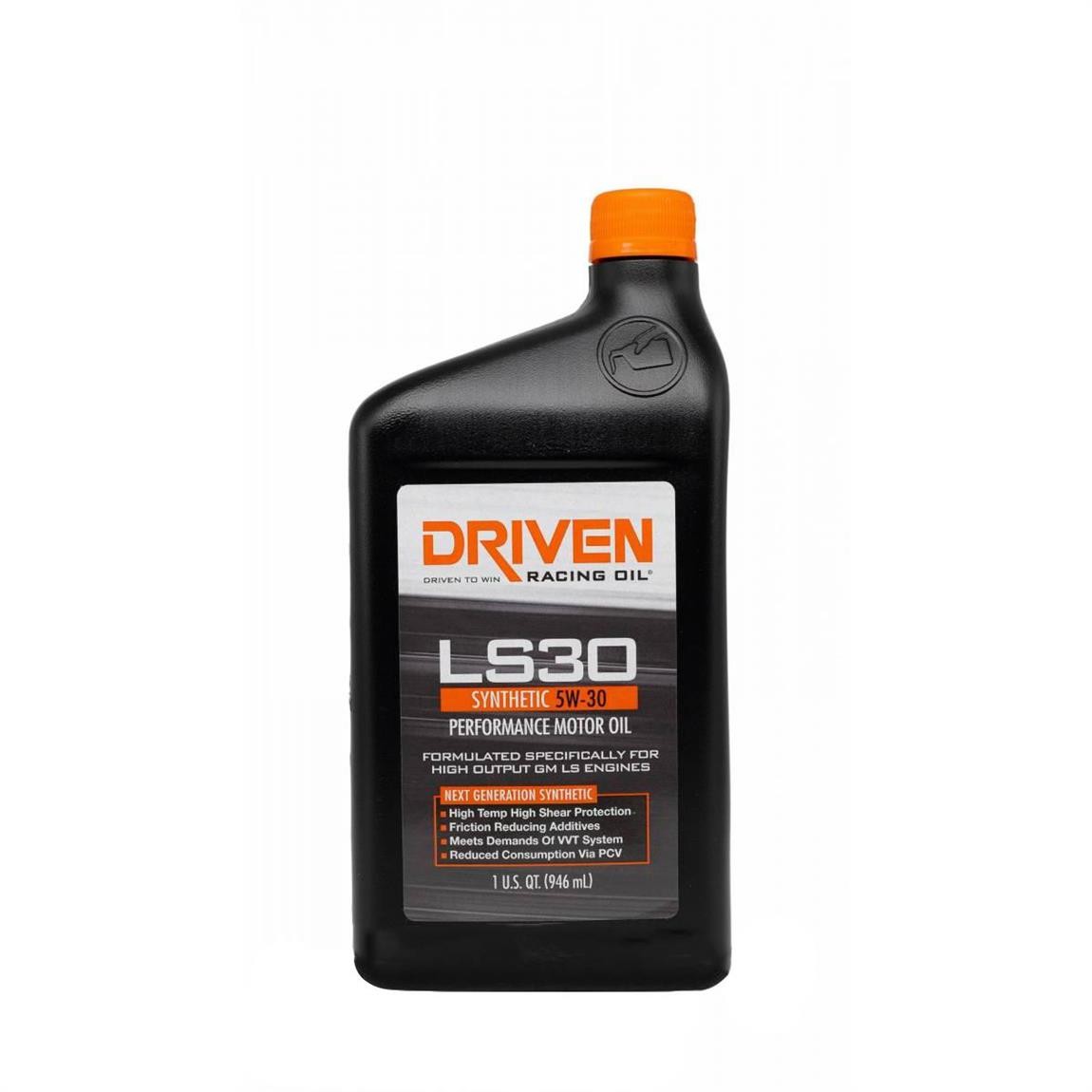 Driven Racing Oil 2906 LS30 5W-30 Synthetic Street Oil, 12 Qt