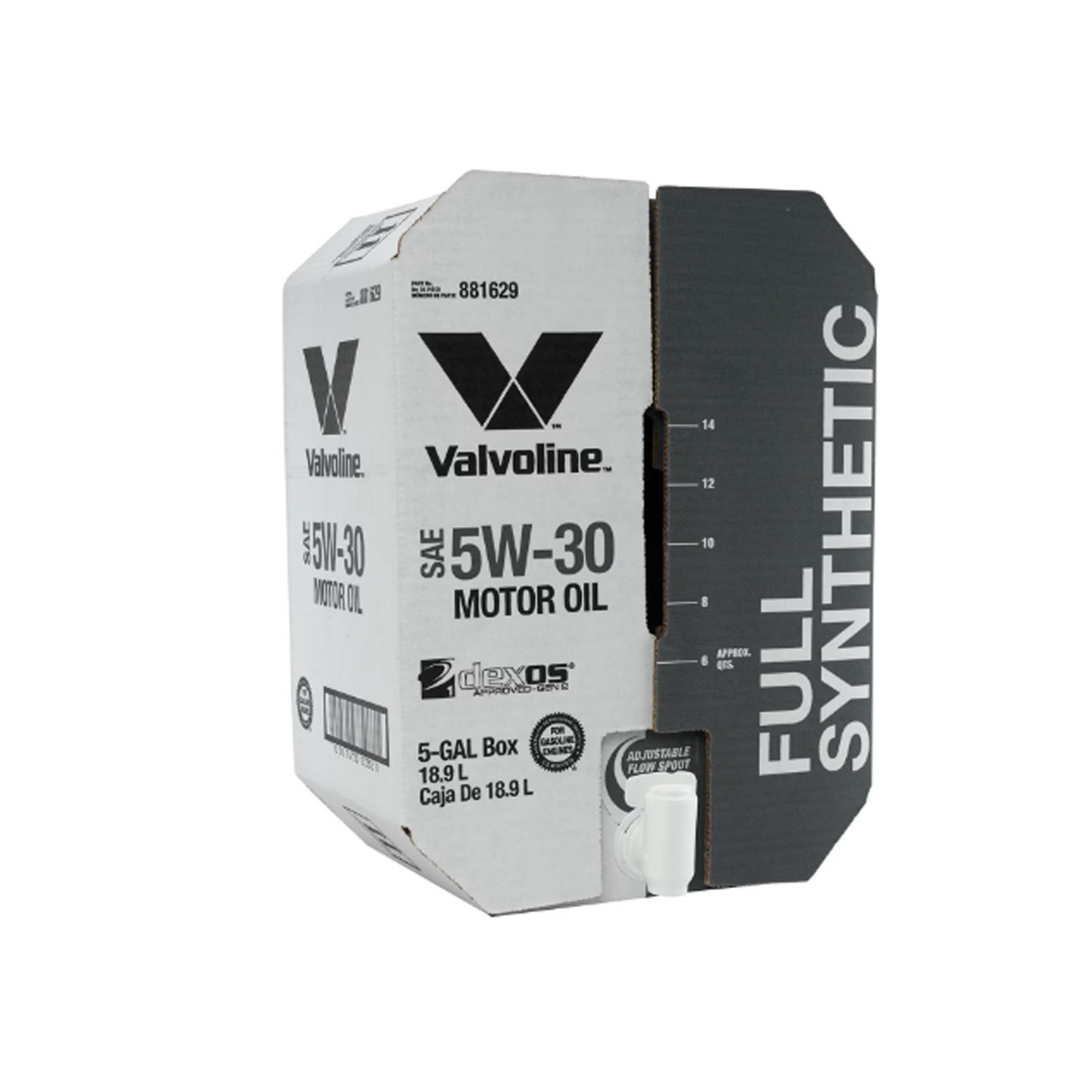 Valvoline Advanced 5W-30 Full Synthetic Motor Oil, 1 – 5 Gallon | 881629
