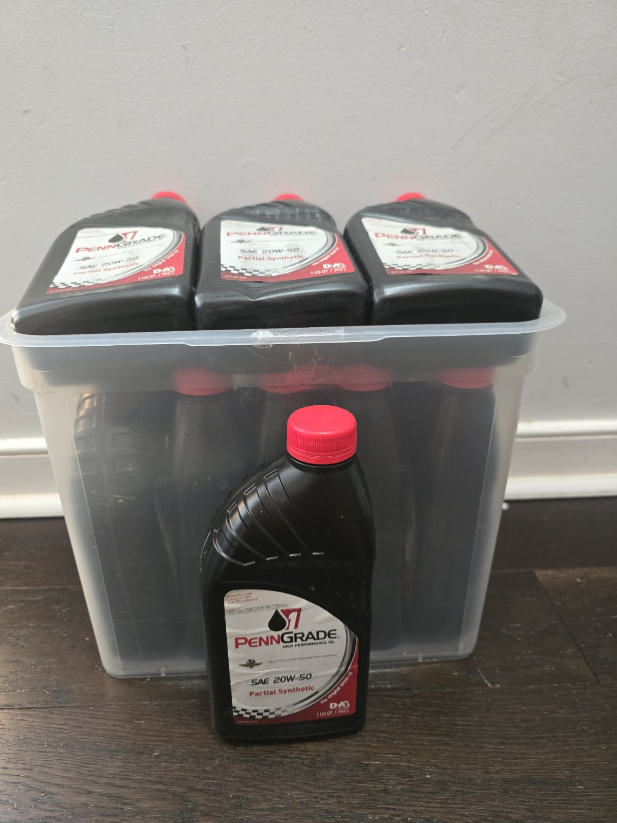 BRAD PENN Grade 1 Racing 20W50 Semi-Synthetic Engine Motor Oil (Case of 12) QT
