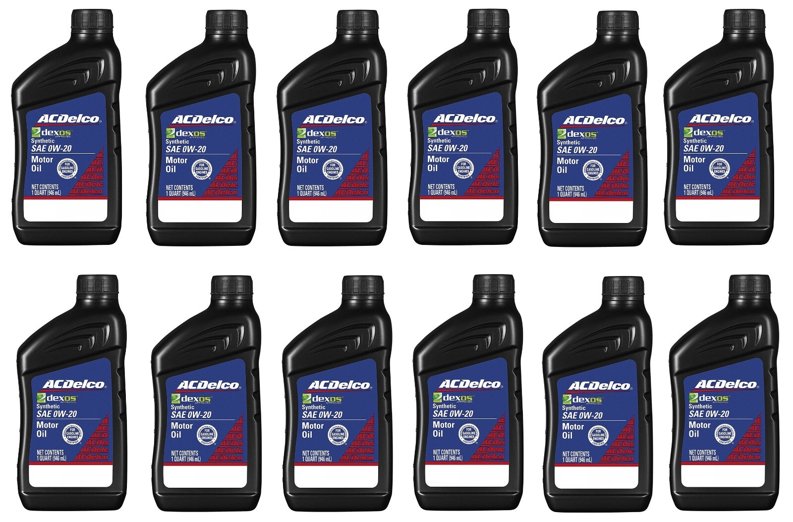 12 Quarts – ACDelco FULL SYNTHETIC SAE 0W-20 GEN 3 Dexos1 Motor Oil 10-9322L