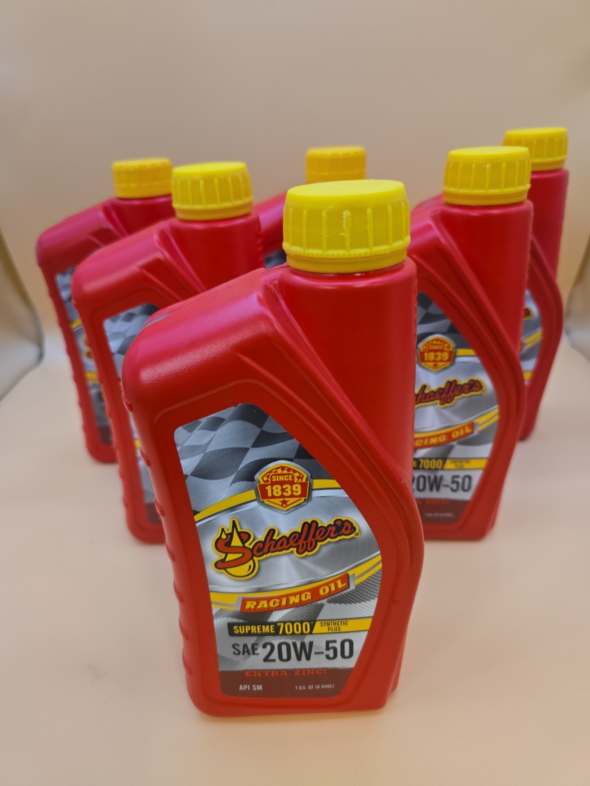 Schaeffer’s 705 20w-50 Supreme 7000 Synthetic Plus Racing Oil 6 Quarts