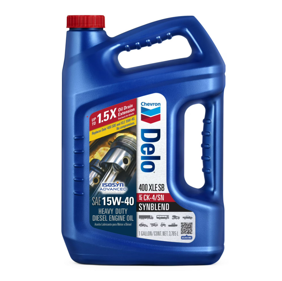 Delo 400 XLE SB 15W-40 Heavy-Duty Diesel Engine Oil (Synthetic Blend) – 6 pack