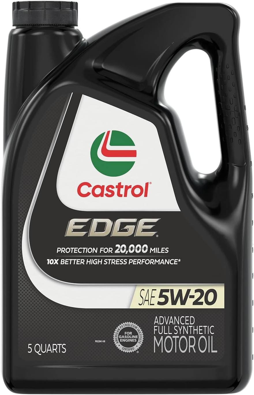 EDGE 5W-20 Advanced Full Synthetic Motor Oil – 5 Quarts, 20,000 Mile Protection