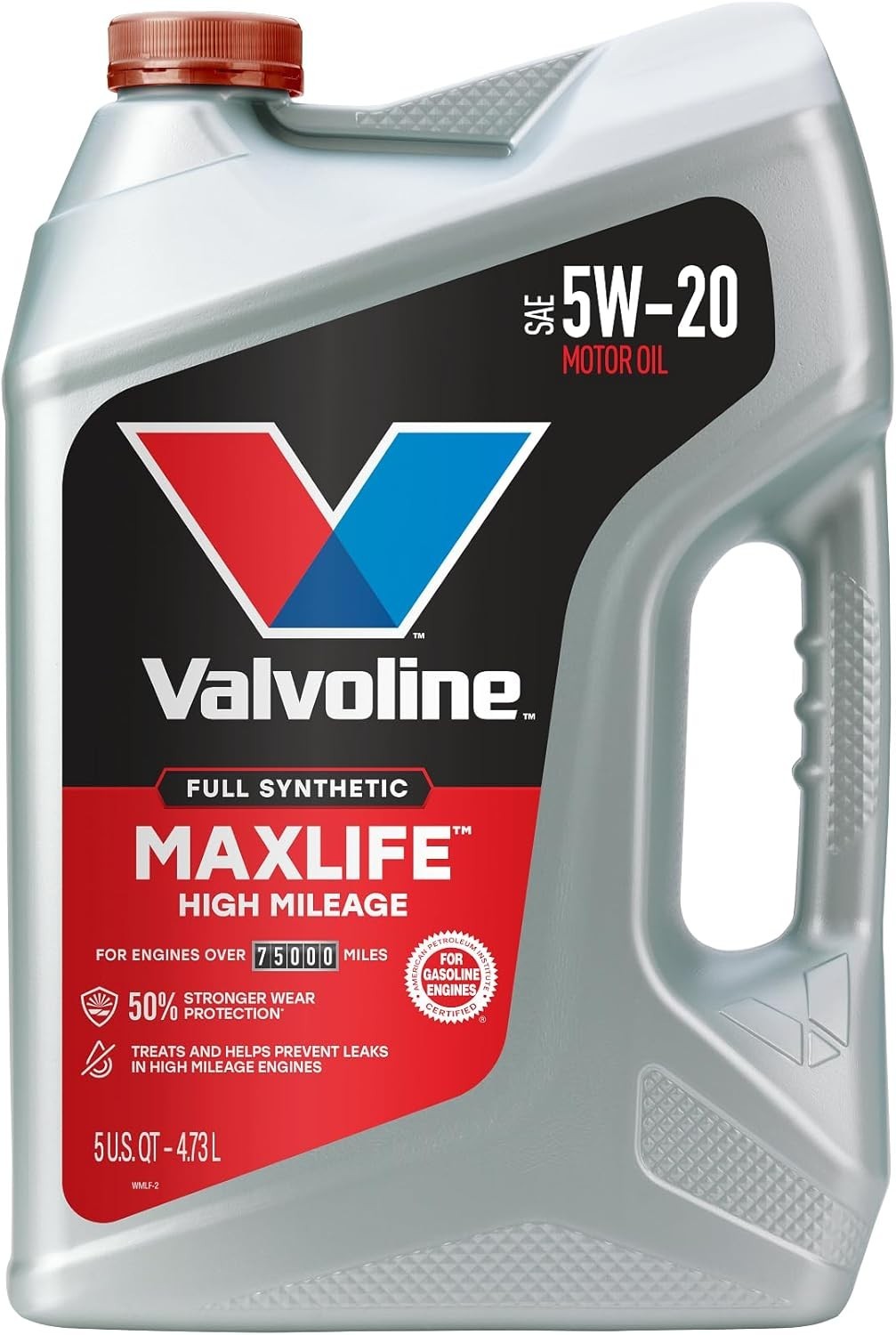 Full Synthetic MaxLife 5W-20 Motor Oil 5 Quart – Engine Care for 75,000+ Miles