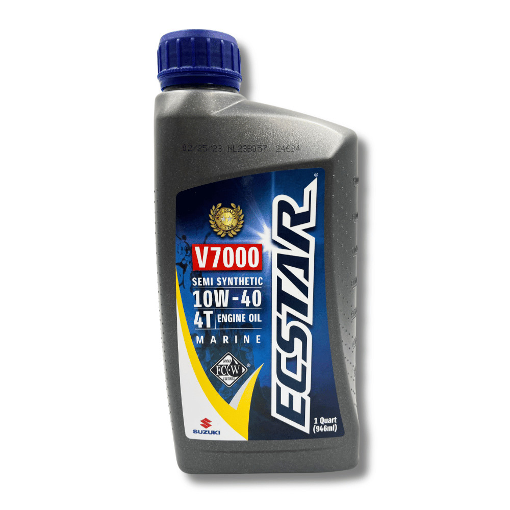 Suzuki Marine ECSTAR 10W-40 V7000 Synthetic 4 Stroke Oil – 1 Quart