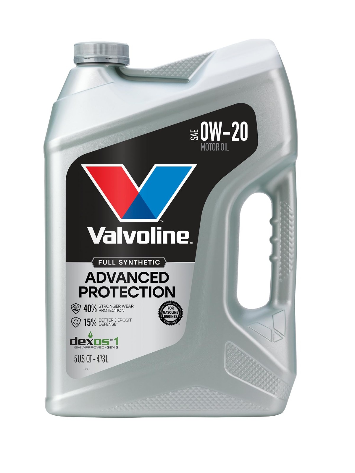 Valvoline Advanced Full Synthetic SAE 0W-20 Motor Oil 5 QT 5 QT, Gold