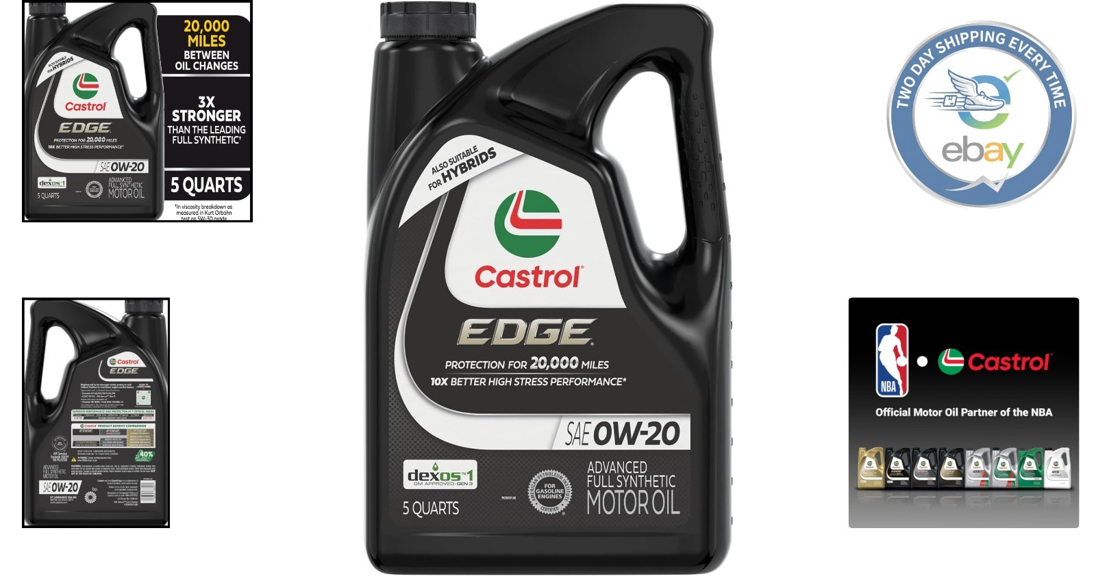 EDGE 0W-20 Motor Oil – 5 Quarts of High-Performance Protection for All Vehicles