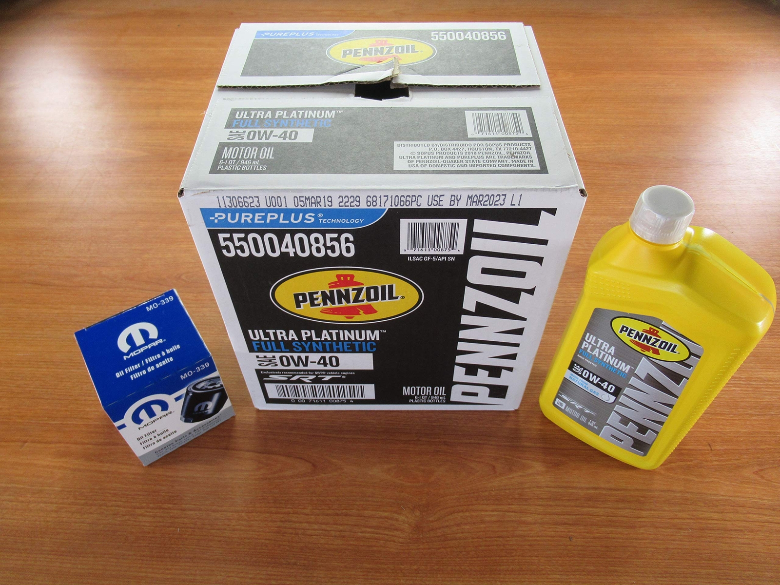 2014-2019 Dodge Ram 2500-5500 6.4L Pennzoil – 7 Motor Oils + Mopar Oil Filter