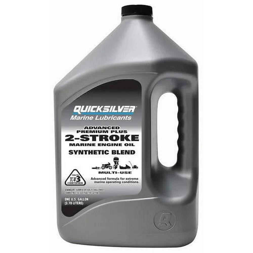 Quicksilver Advanced Premium Plus TC-W3 2-Cycle Outboard Oil – Synthetic Blend