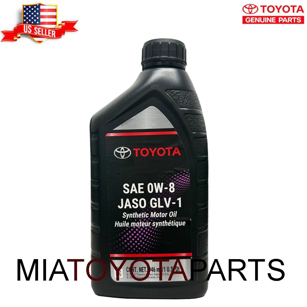 6 Quarts Genuine Toyota SAE 0W-8 JASO GLV-1 Synthetic Motor Oil 00279-08QTE-01