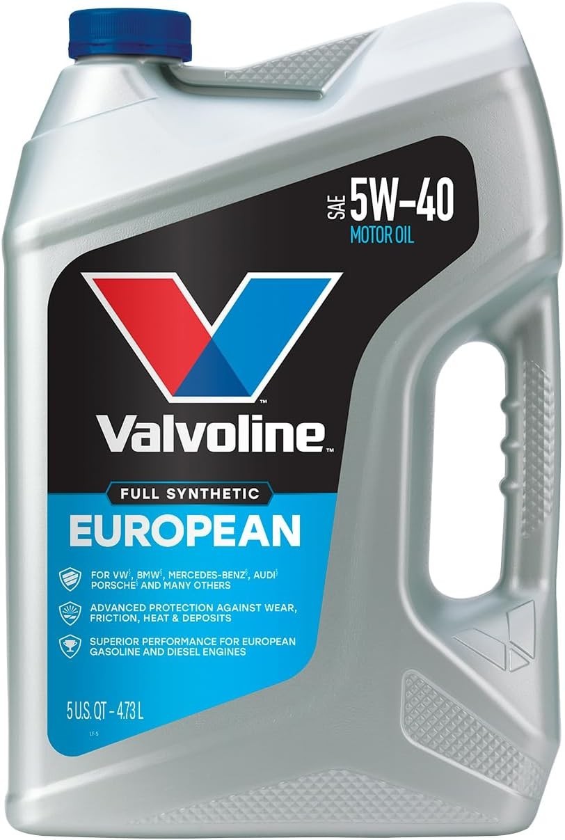 European Vehicle Full Synthetic SAE 5W-40 Motor Oil 5 QT