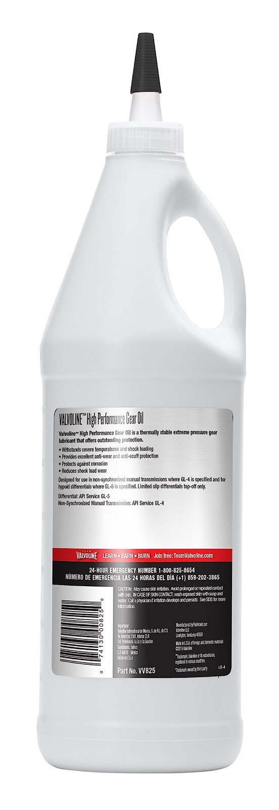 Valvoline High Performance SAE 85W-140 Gear Oil 1 QT