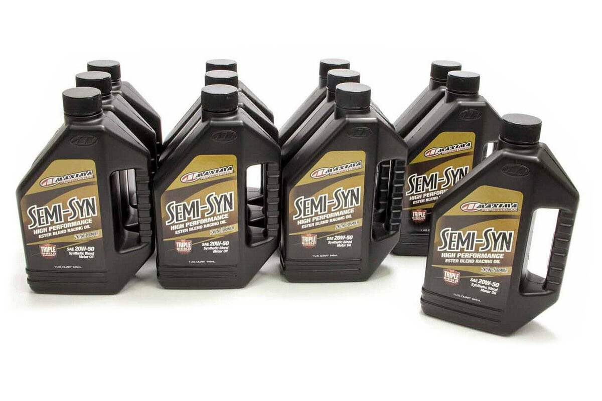 Maxima Racing Oils 20w50 Semi-Syn Oil Case 12×1 Quart
