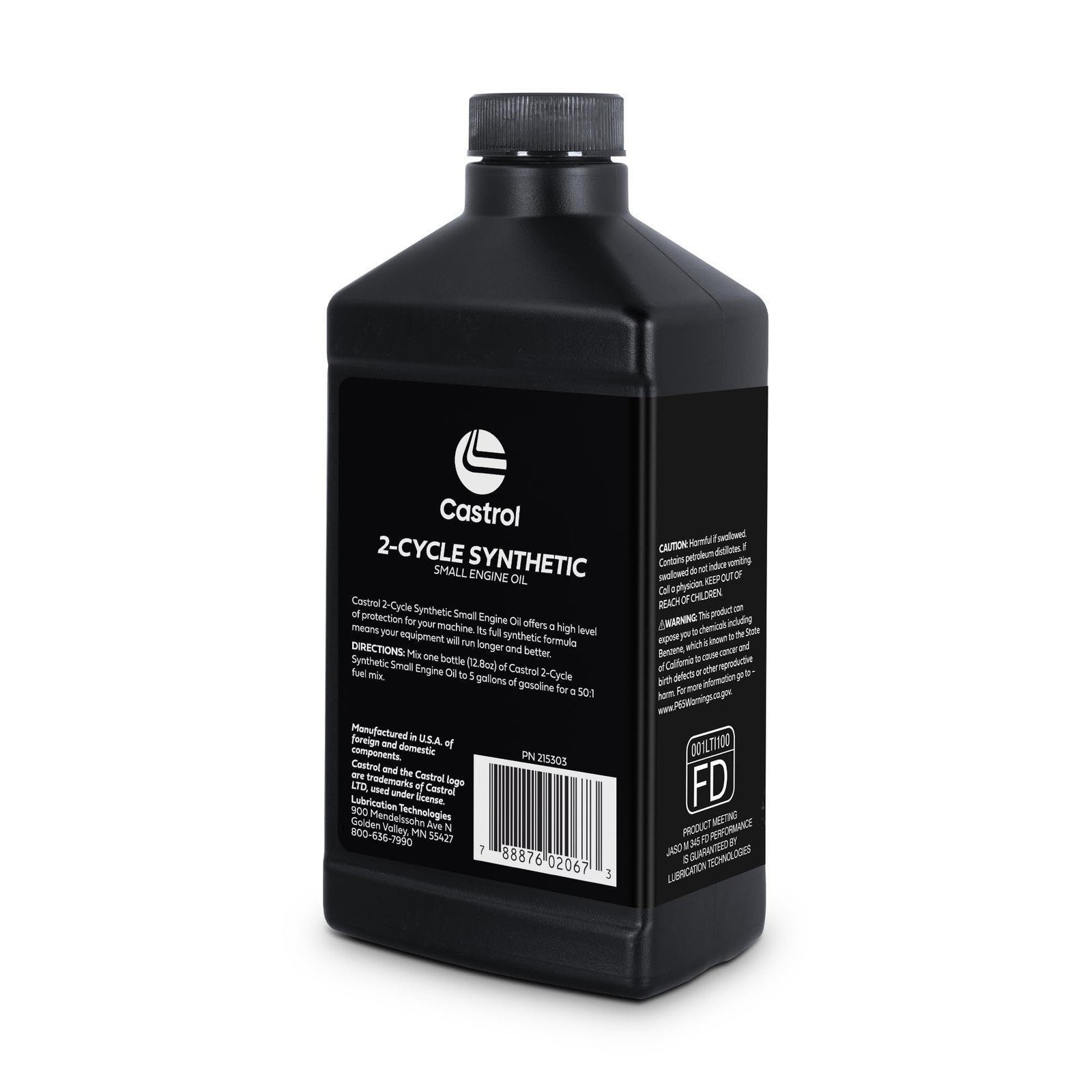 Castrol 2 Cycle Full Synthetic Oil – Small Eng Formula – 50:1 Mix Ratio -24 Pack