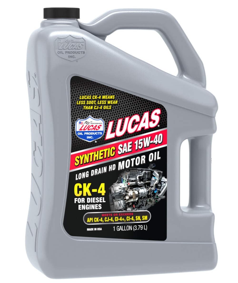 Lucas Oil 11247 Synthetic SAE 15W-40 CK-4 Diesel Oil – 1 Gallon