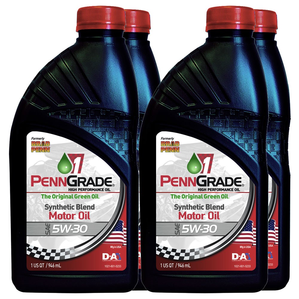 Brad Penn / PennGrade 1, 71096, Semi-Synthetic HP Engine Oil, 5W30, 4 Quarts