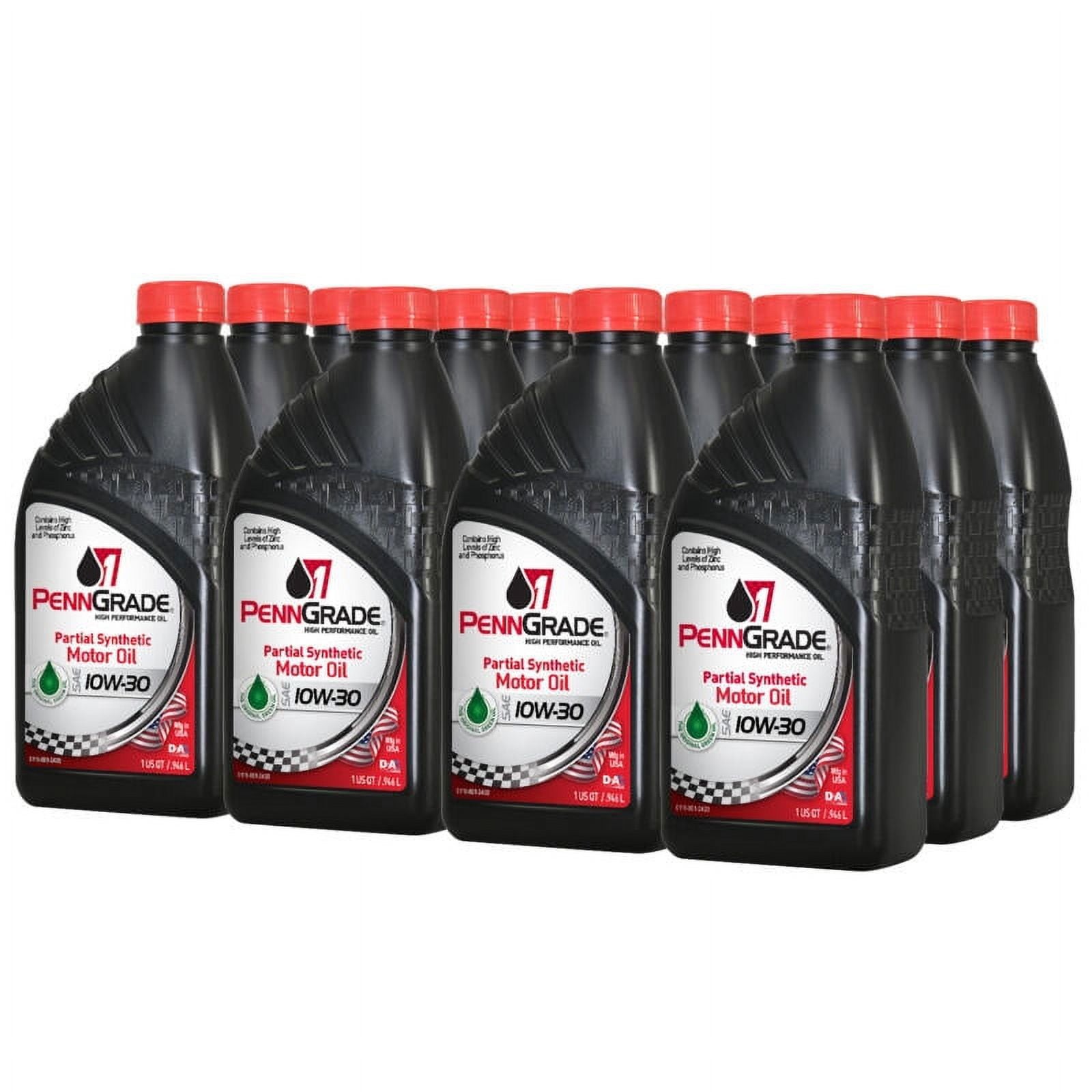 Brad Penn / PennGrade 71506 1 Semi-Synthetic Engine Oil, 10W30, 10 Quarts
