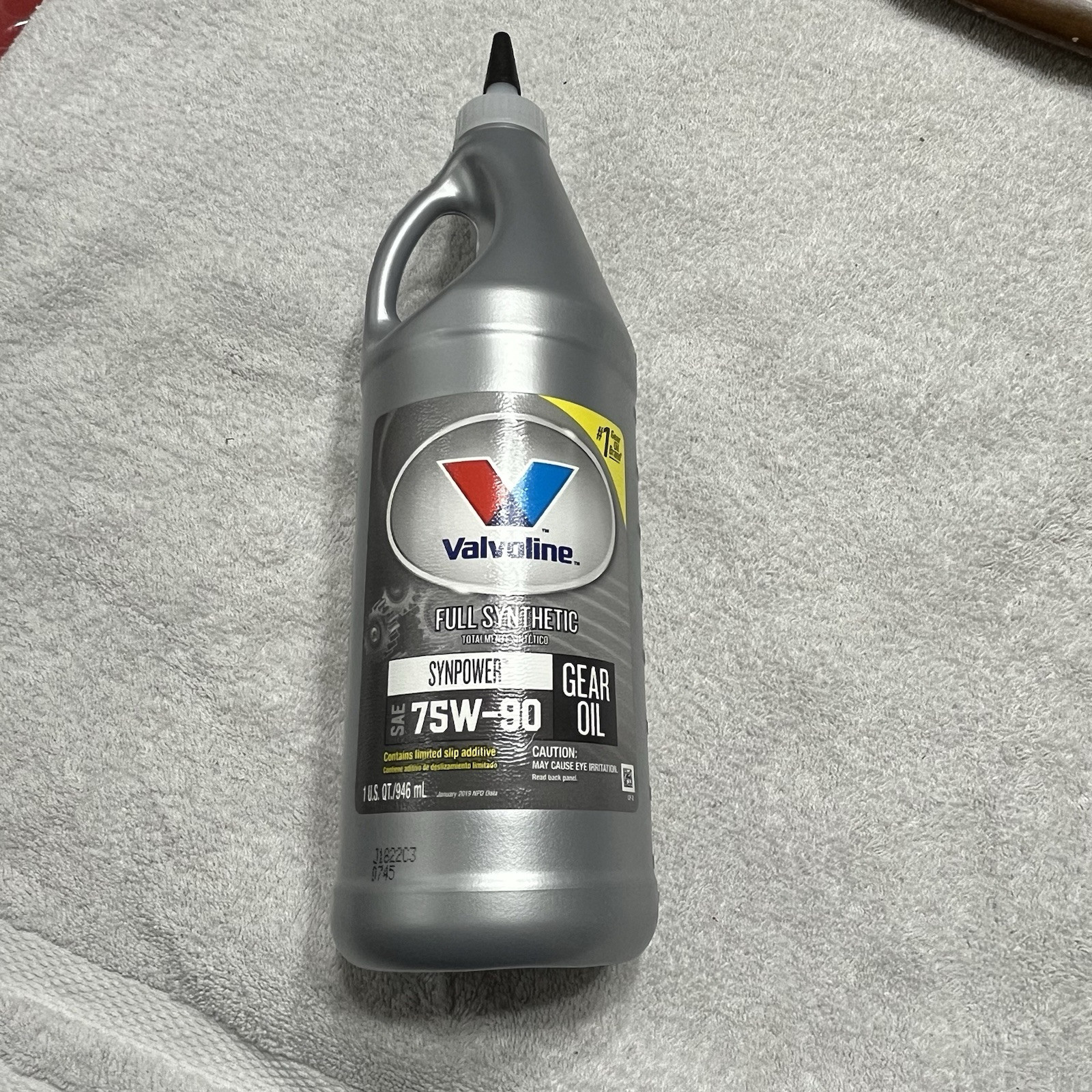 Valvoline SynPower SAE 75W-90 Full Synthetic Gear Oil Ultimate Protection 1 QT