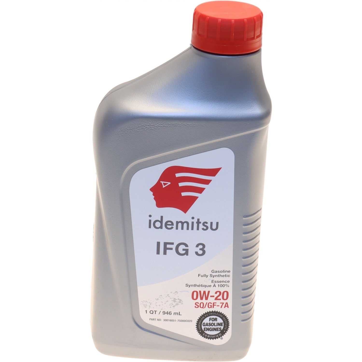 Idemitsu 0W-20 GF-7 – 1 Quart, Full Synthetic – 30016051-75000C020