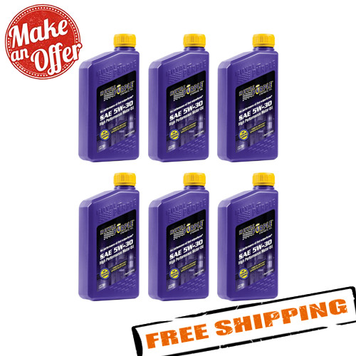 Royal Purple 01530 Multi-Grade SAE 5W-30 Synthetic Motor Oil – 6 Quarts