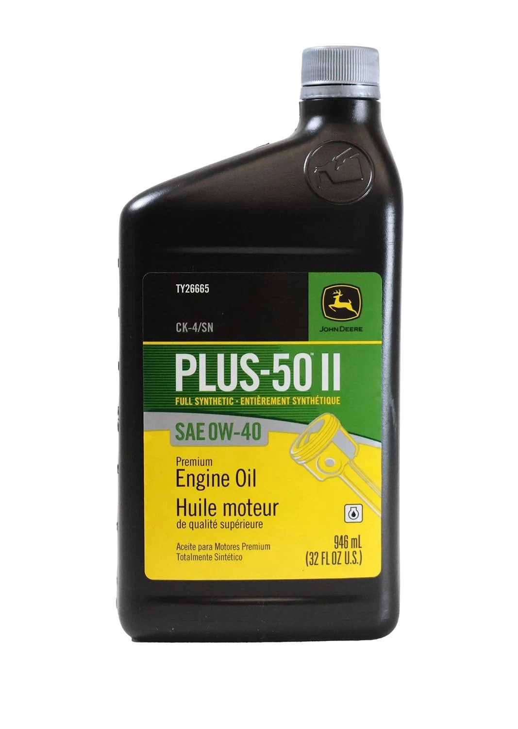 John Deere Plus-50 II Full Synthetic SAE 0W-40 Engine Oil – TY26665x1qt