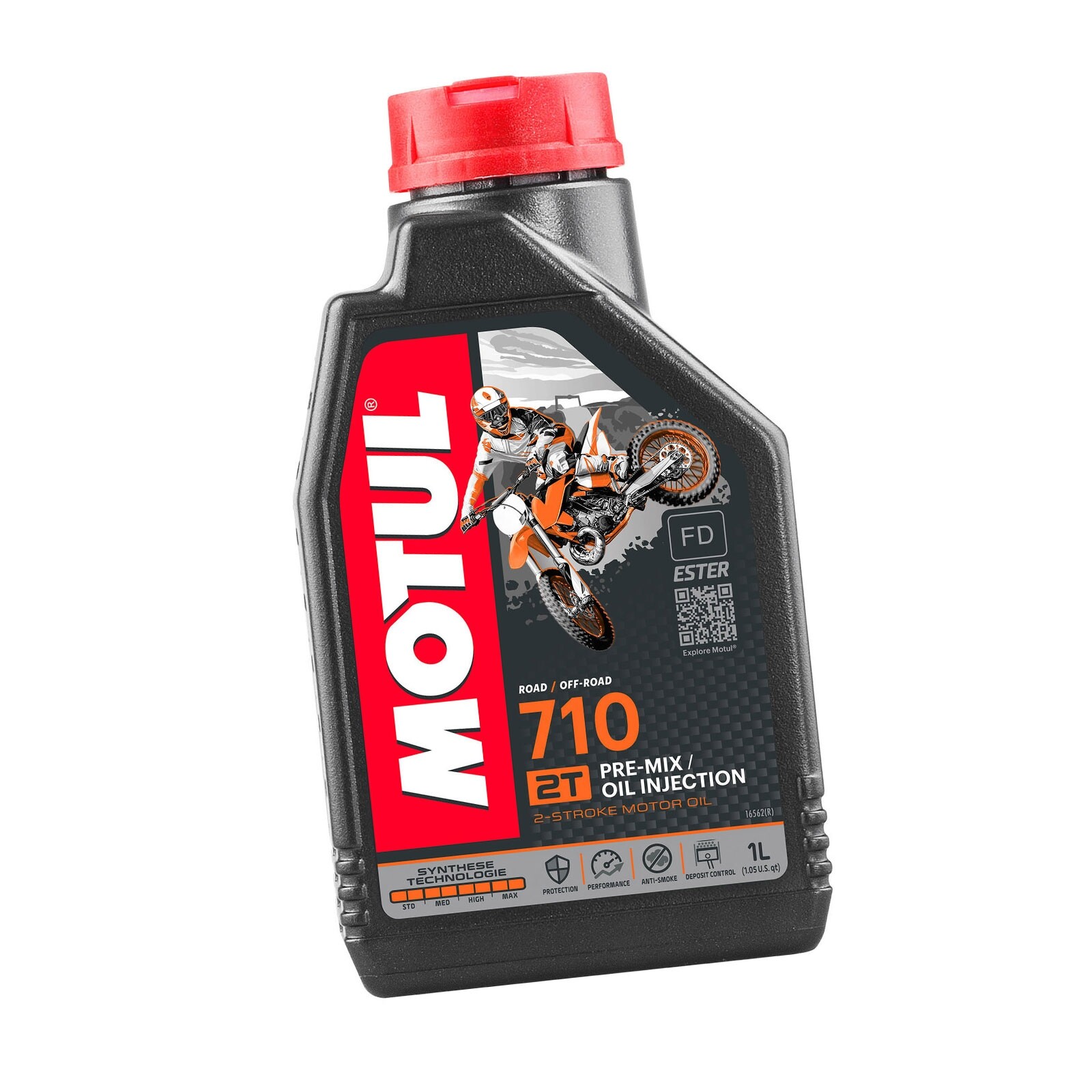 Mf0649 Engine Oil Mixture Mix Motul 710 2T 100% Synthetic Scooter Bike 1 L