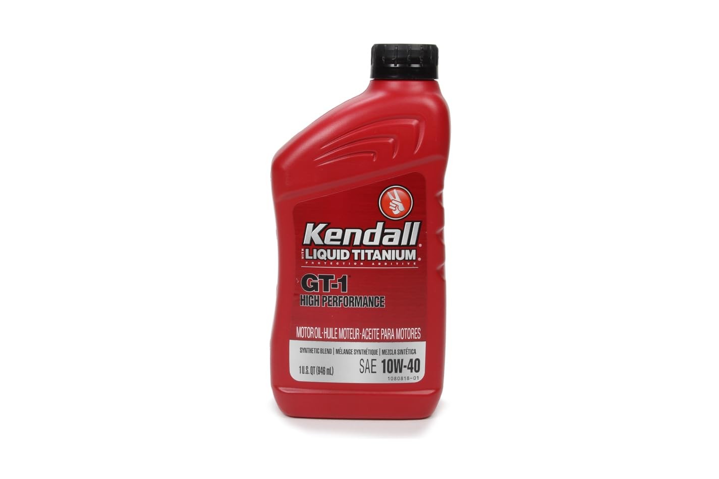 KENDALL OIL Kendall Motor Oil, GT-1 High Performance, 10W40, 1 Quart