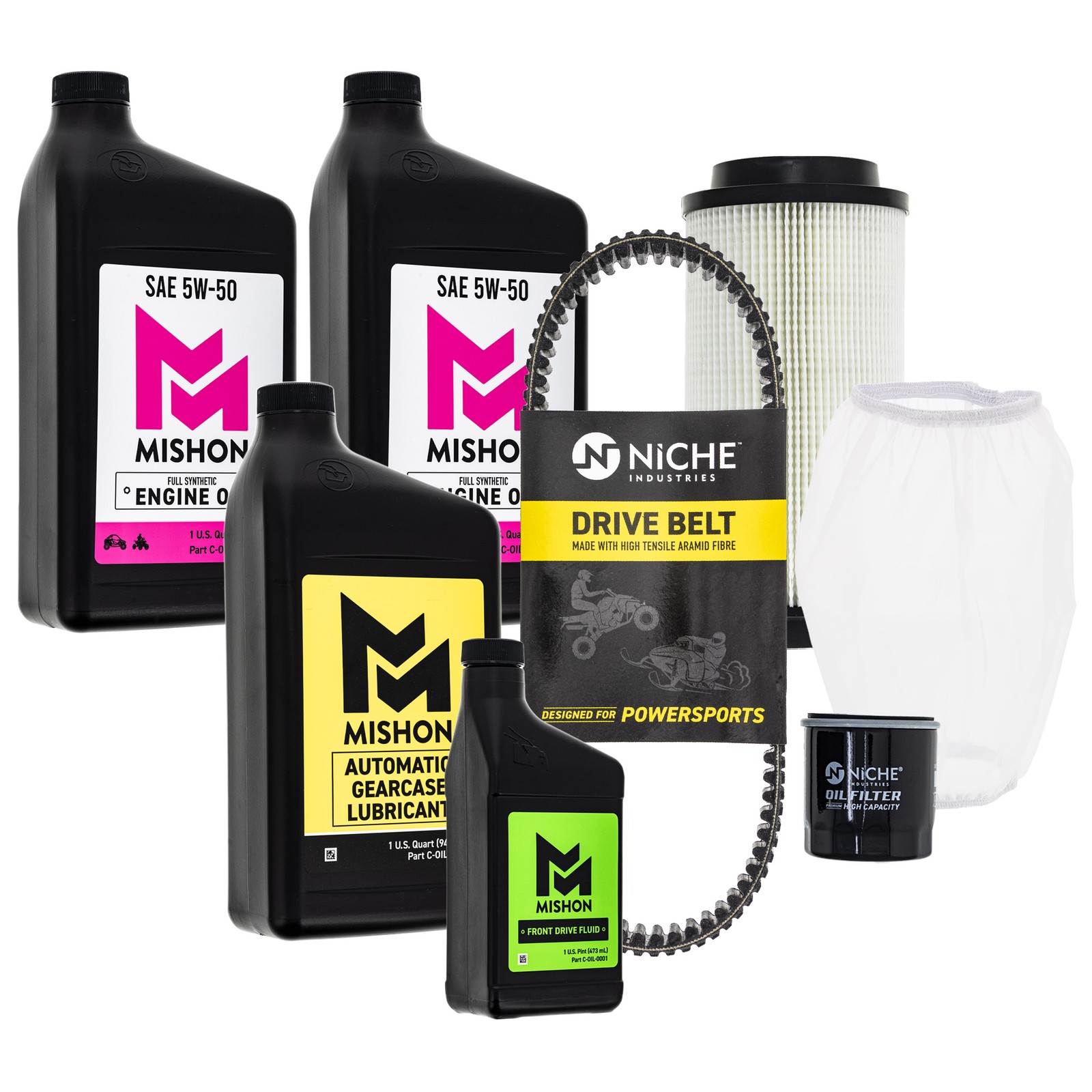 MISHON Full Service Kit for Polaris Sportsman 570 X2 SP Touring Oil Change Belt