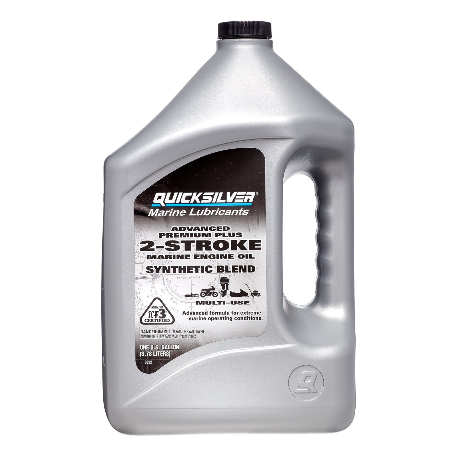 Quicksilver Premium Plus 2-Stroke Synthetic Blend Marine Engine Oil 1 Gallon NEW
