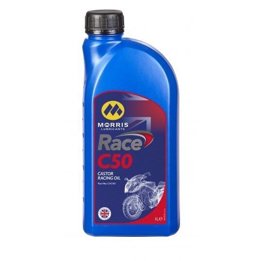 Morris Lubricants Race C50 Castor Based Motorcycle Engine Oil – SAE Grade 50, 1L