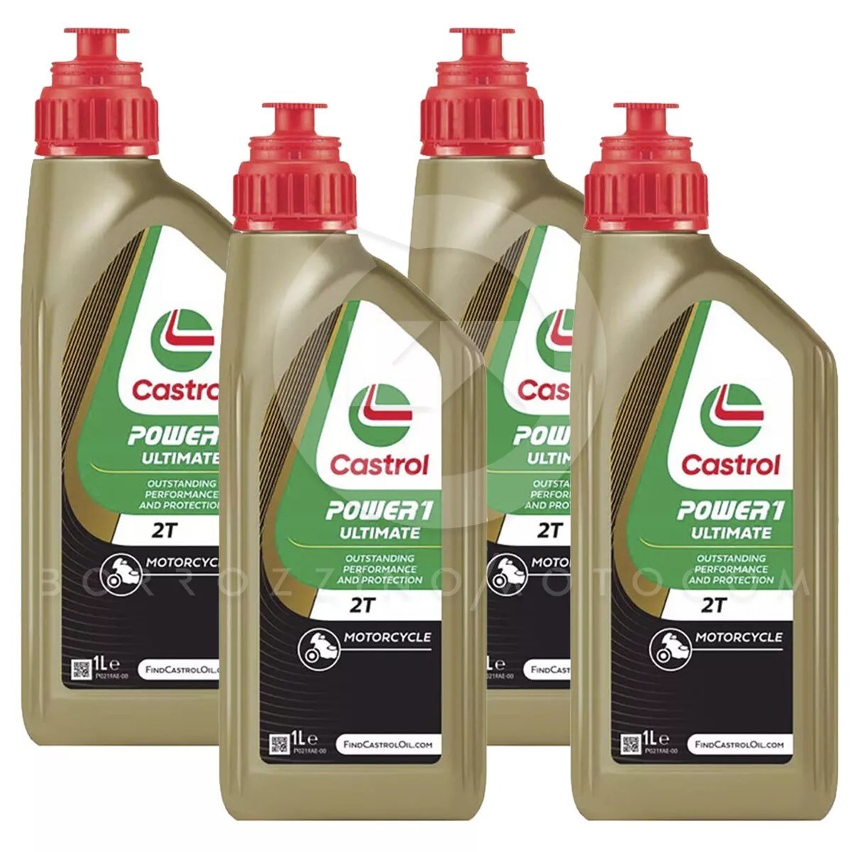 4L OIL MOTORCYCLE ENGINE MIX CASTROL POWER 1 RACING 2 STROKE 100% SYNTHETIC EX TTS