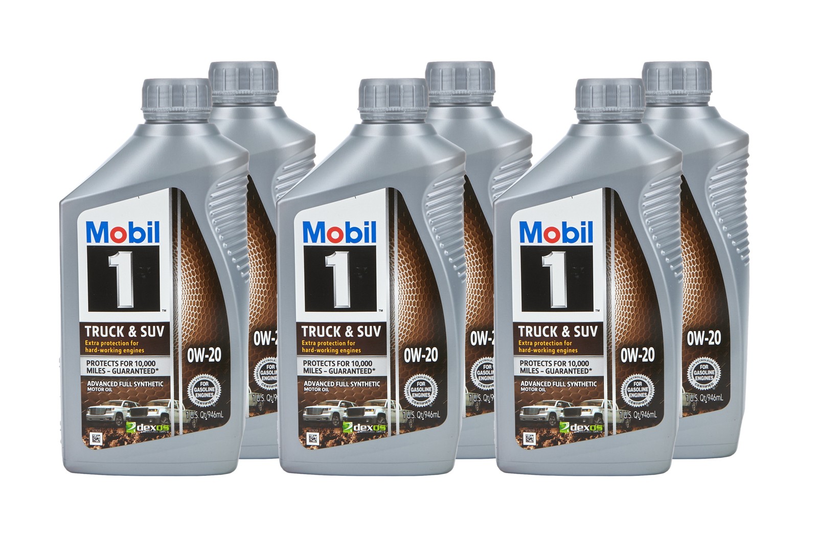 Mobil 1 124592, Set of 6 0W20 Truck & Suv Oil Case 6 X 1 Quart Performance Parts
