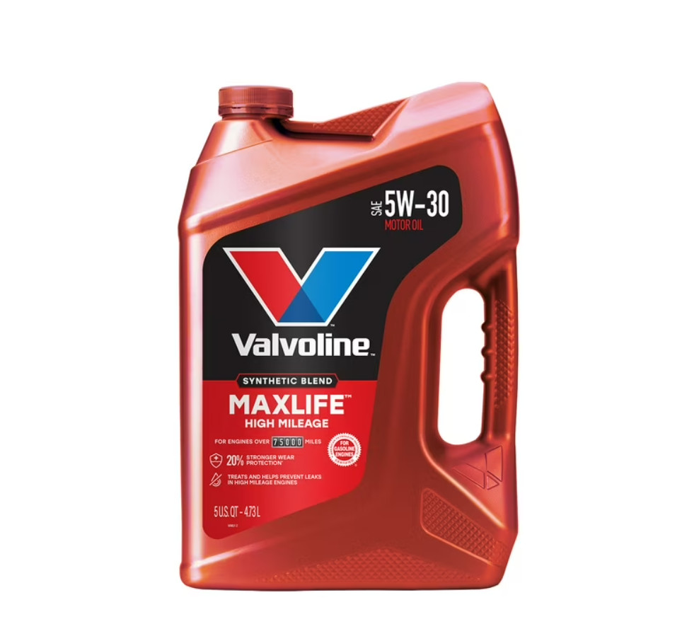 (5 pack) Valvoline MaxLife High Mileage 5W-30 Synthetic Blend Motor Oil 5 Quart