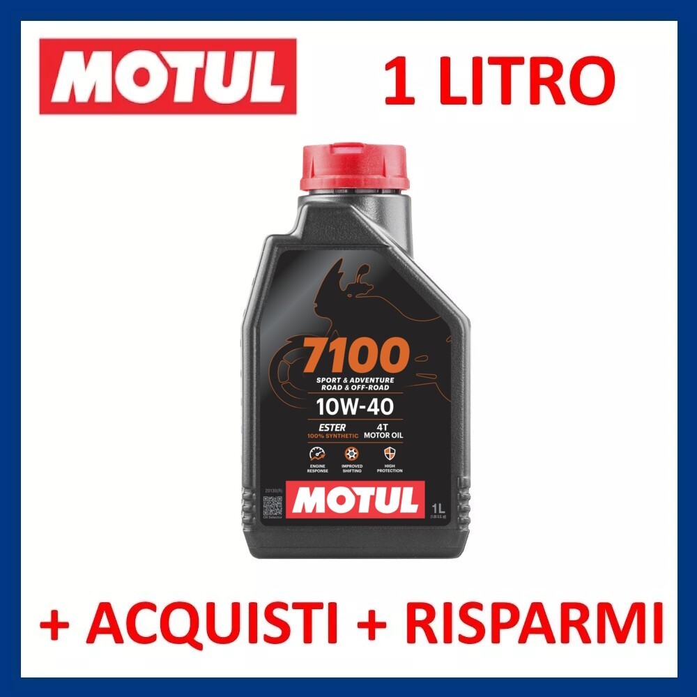 Motul 7100 SAE 10w40 100 Synthetic 1 Liter Motorcycle Scooter Quad 4 Stroke Engine Oil