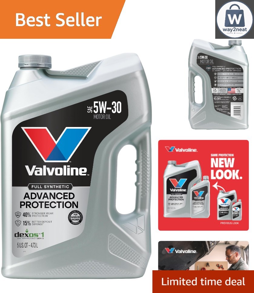 Advanced Full Synthetic 5W-30 Motor Oil 5 QT – Ultimate Engine Protection