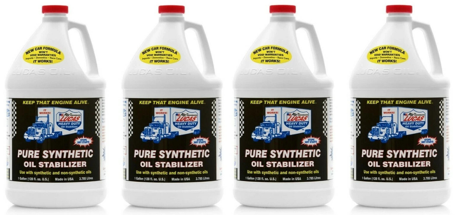 Lucas Oil 10131 Pure Synthetic Motor Gear Oil Stabilizer Additive (4 Gallon)