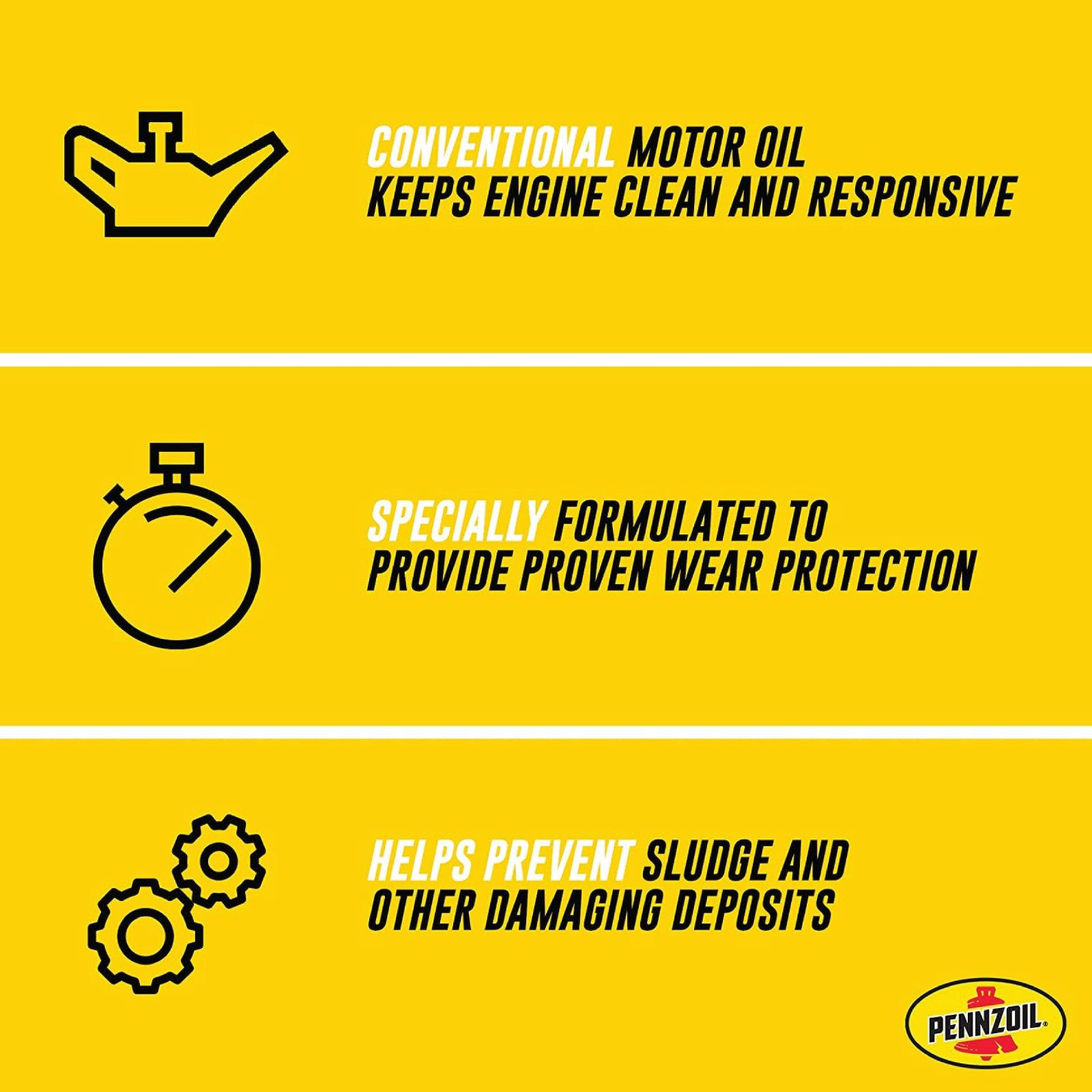 6x Bottles Pennzoil SAE 10W-30 Motor Oil | 1QT | Cleans Engine | Fast Shipping