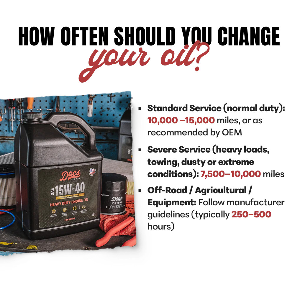 Doc’s Diesel 15W-40 Full Synthetic Heavy-Duty Diesel Oil