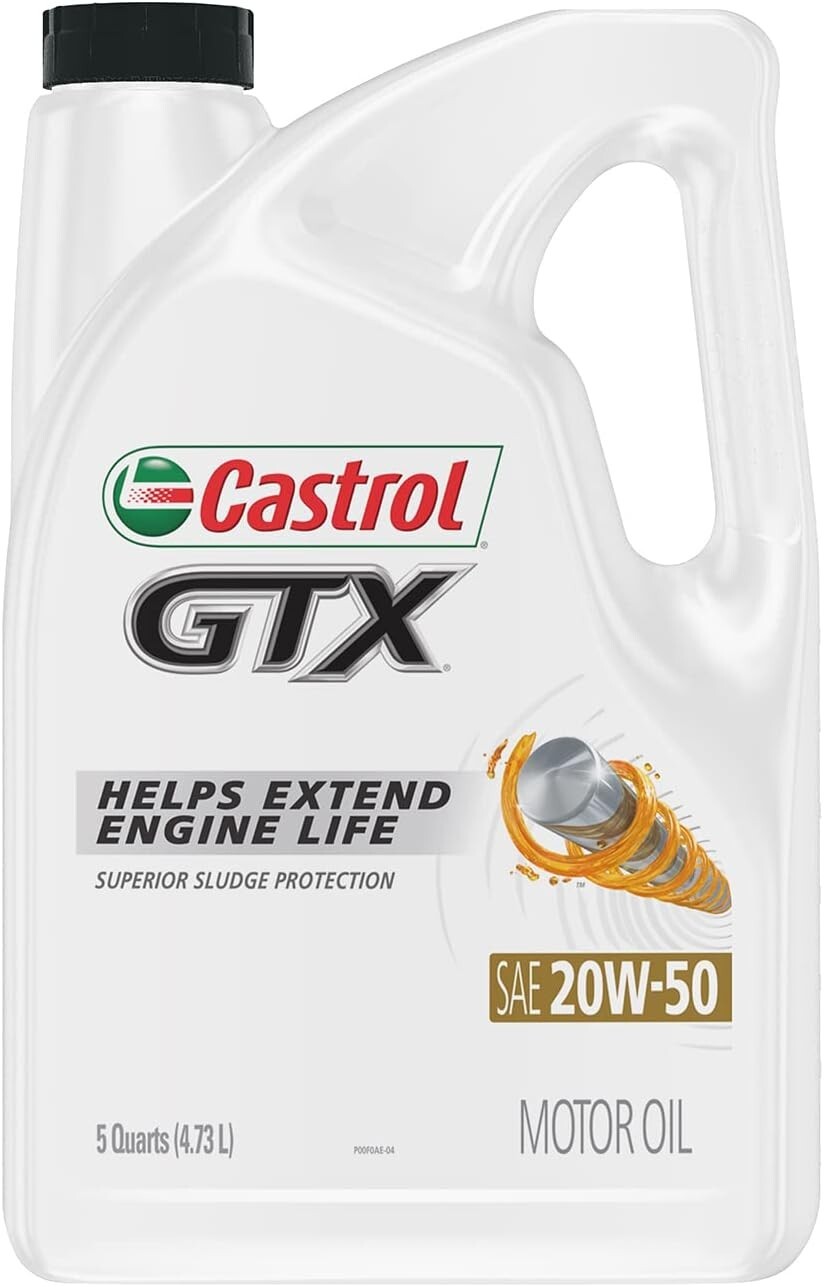 Premium High-Performance GTX 20W-50 Motor Oil – Maximum Protection – 5 Quarts