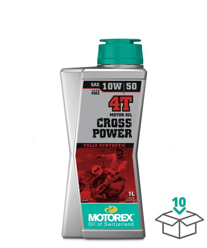 Motorex 308241 Cross Power 4T 10W50 Jaso MA2, 1 Liter