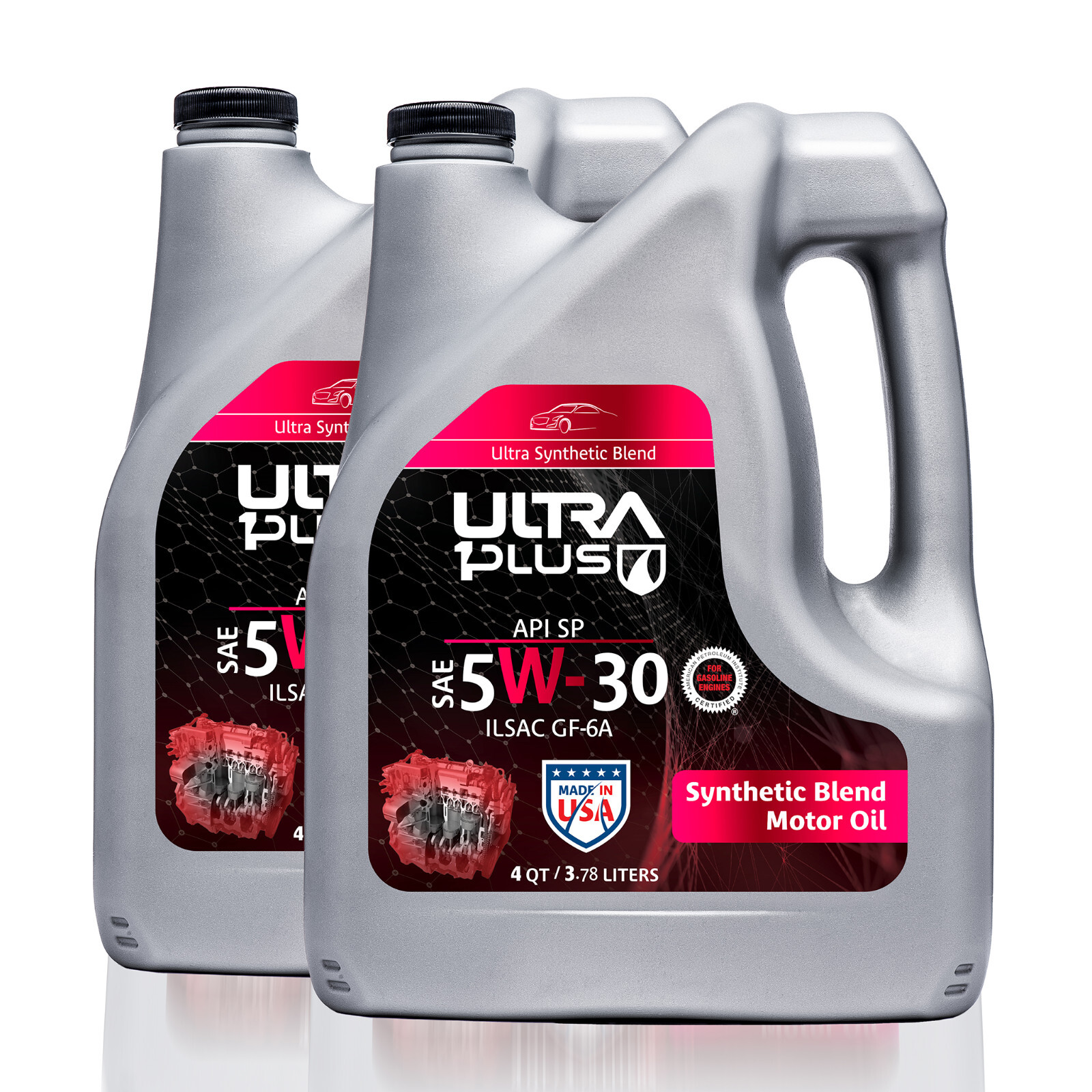 Ultra1Plus SAE 5W30 Synthetic Blend API SP ILSAC GF-6A (2 Gallon Pack – 8 QTS)