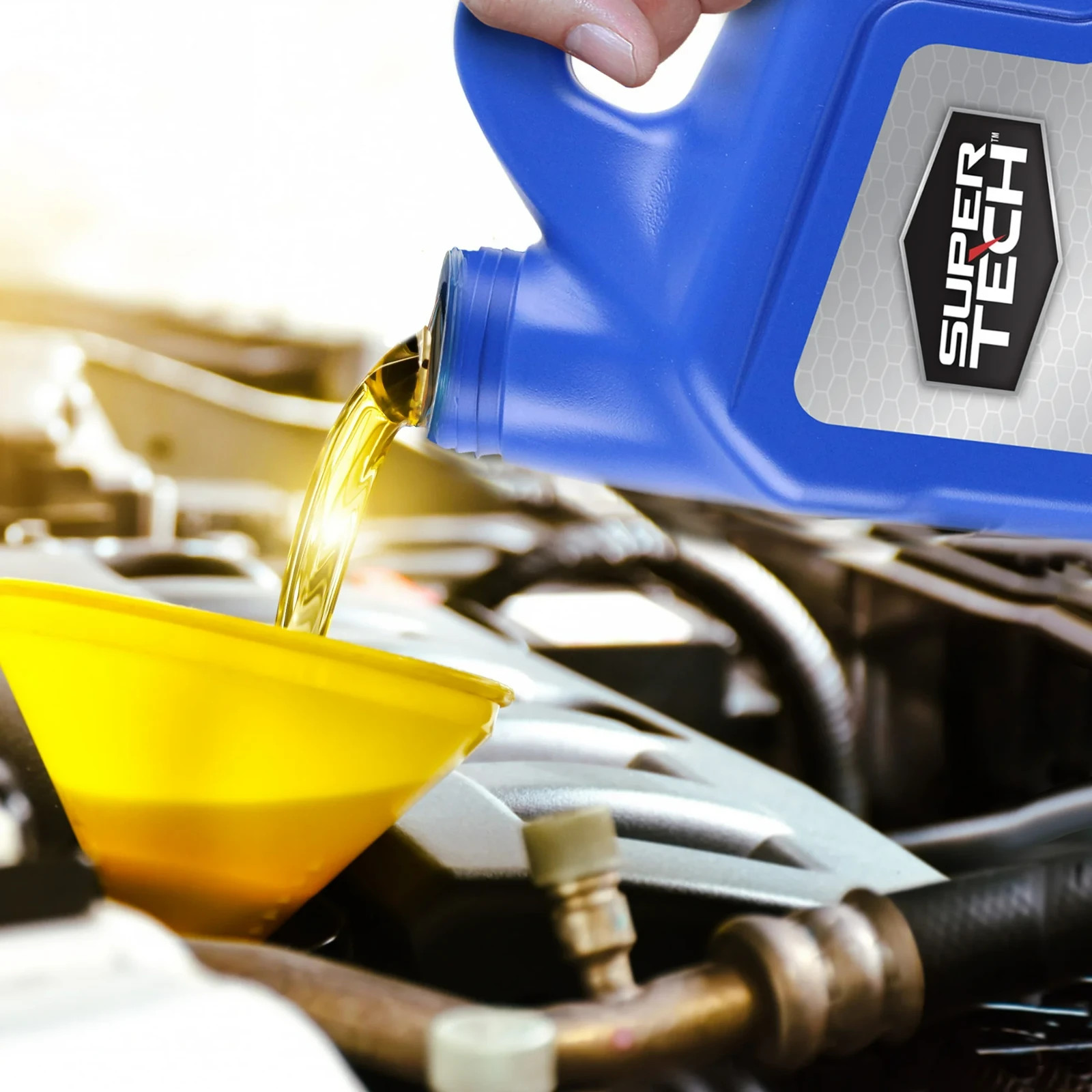 Super Tech All Mileage Synthetic Blend Motor Oil SAE 10W-30, 5 Quarts