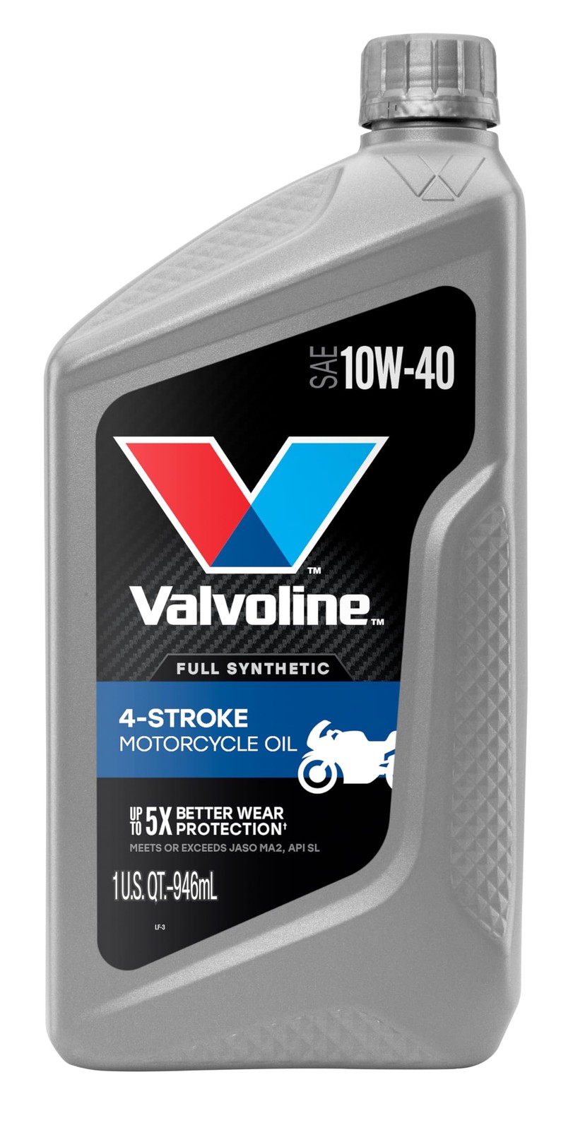 Valvoline 4-Stroke Motorcycle Full Synthetic 10W-40 Motor Oil 1 1 QT, Gold