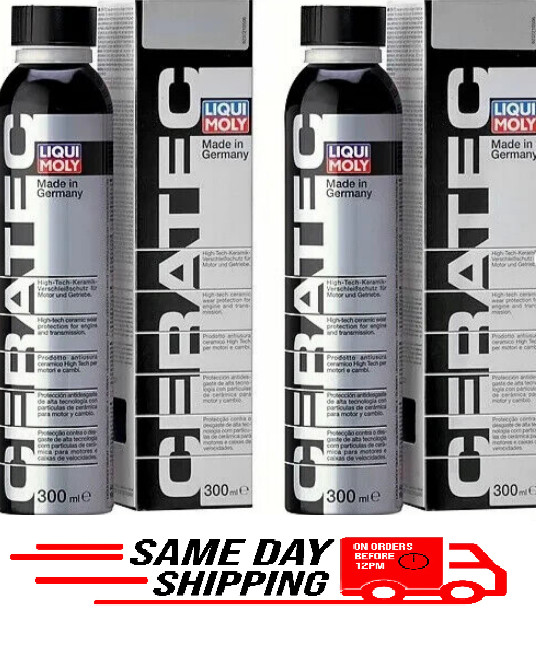 2 Pack Cans Liqui Moly Ceratec CERA TEC Oil Additive 300ml ea. LM2002 3721