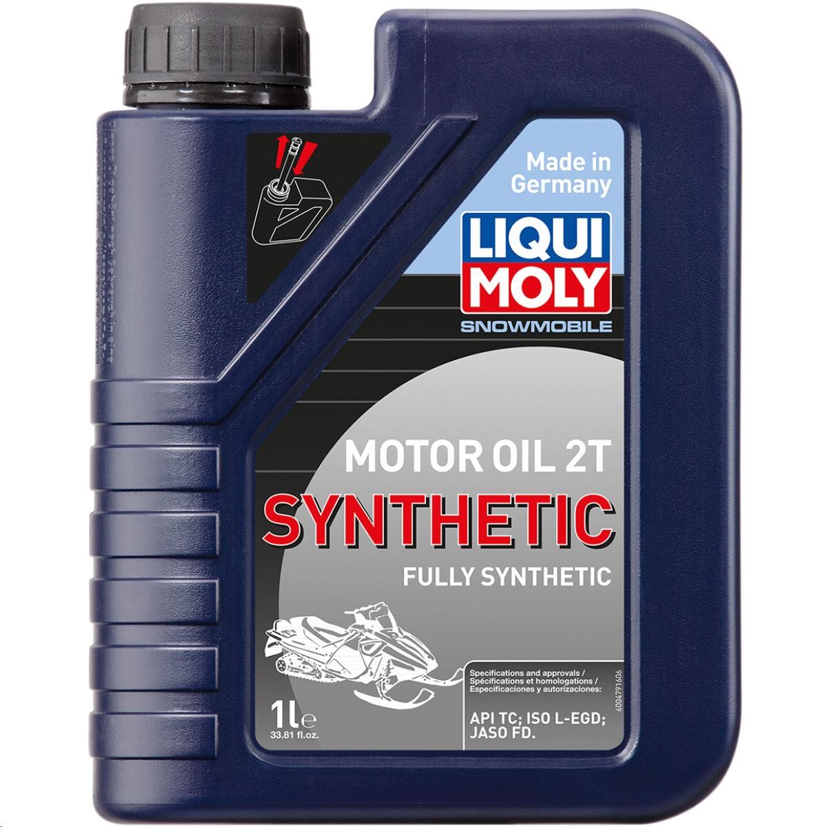 Liqui Moly 2T Synthetic Snowmobile Motor Oil – 1L. Motorcycle ATV/UTV Dirt Bike