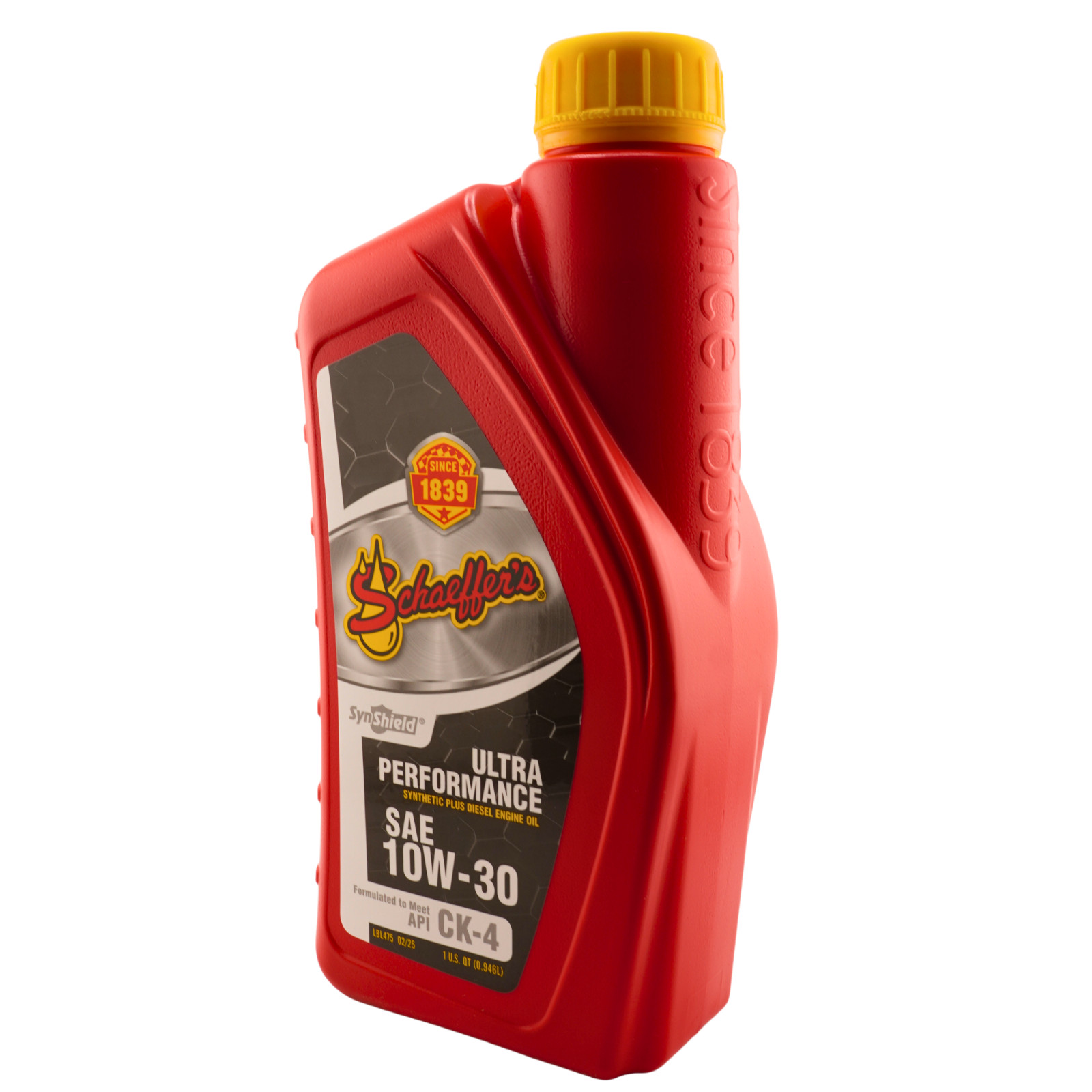 Schaeffer’s 722 SynShield Ultra Performance 10W-30 Diesel Oil, 1 Qt. – 2 Pack