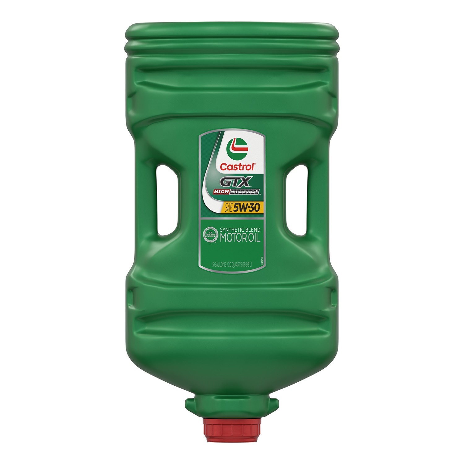 Castrol GTX High Mileage 5W-30 Synthetic Blend Motor Oil, 1 – 5 Gallon ePod Jug