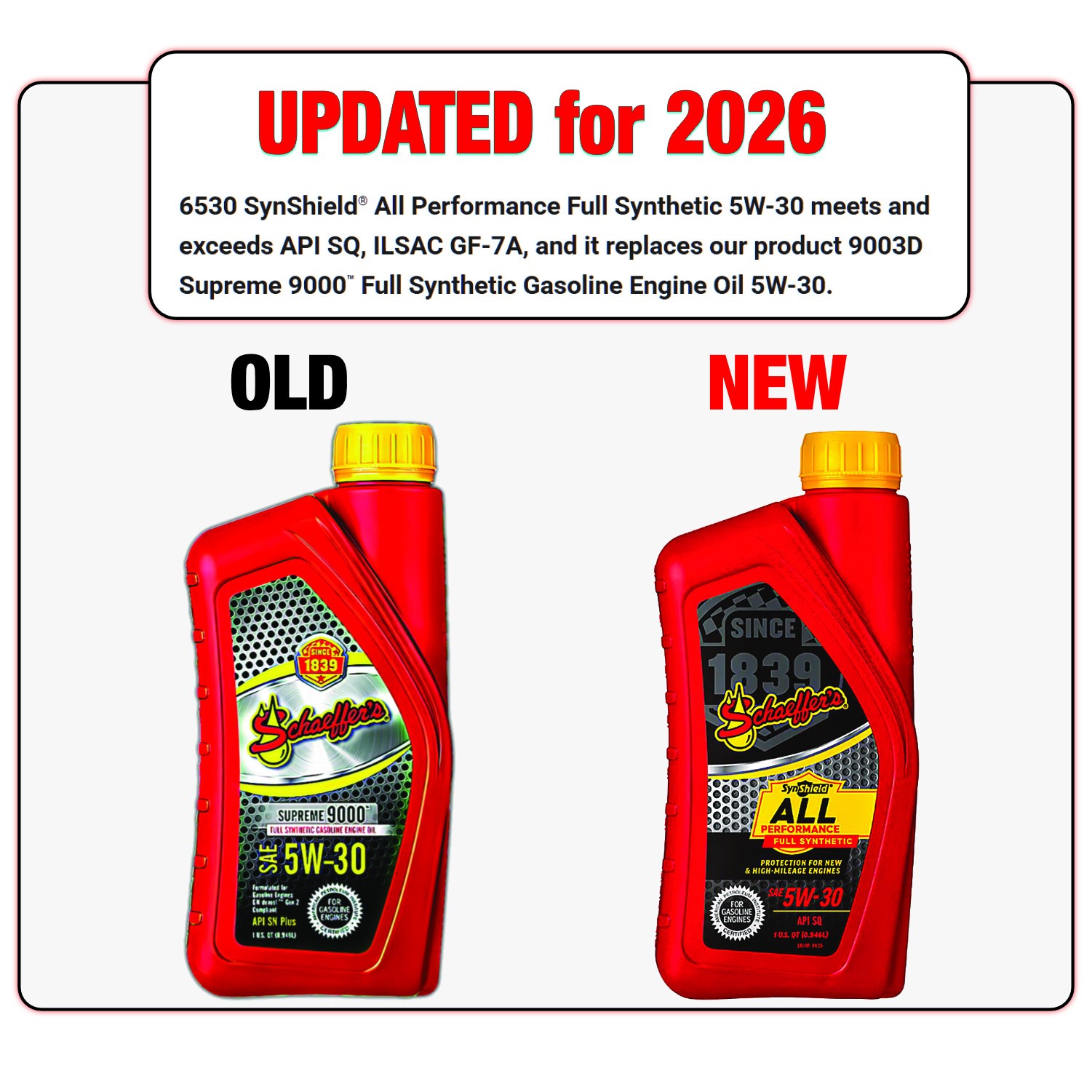 Schaeffer Motor Oil Supreme 9000™ Full Synthetic 5W-30 12Qt (9003D-012)